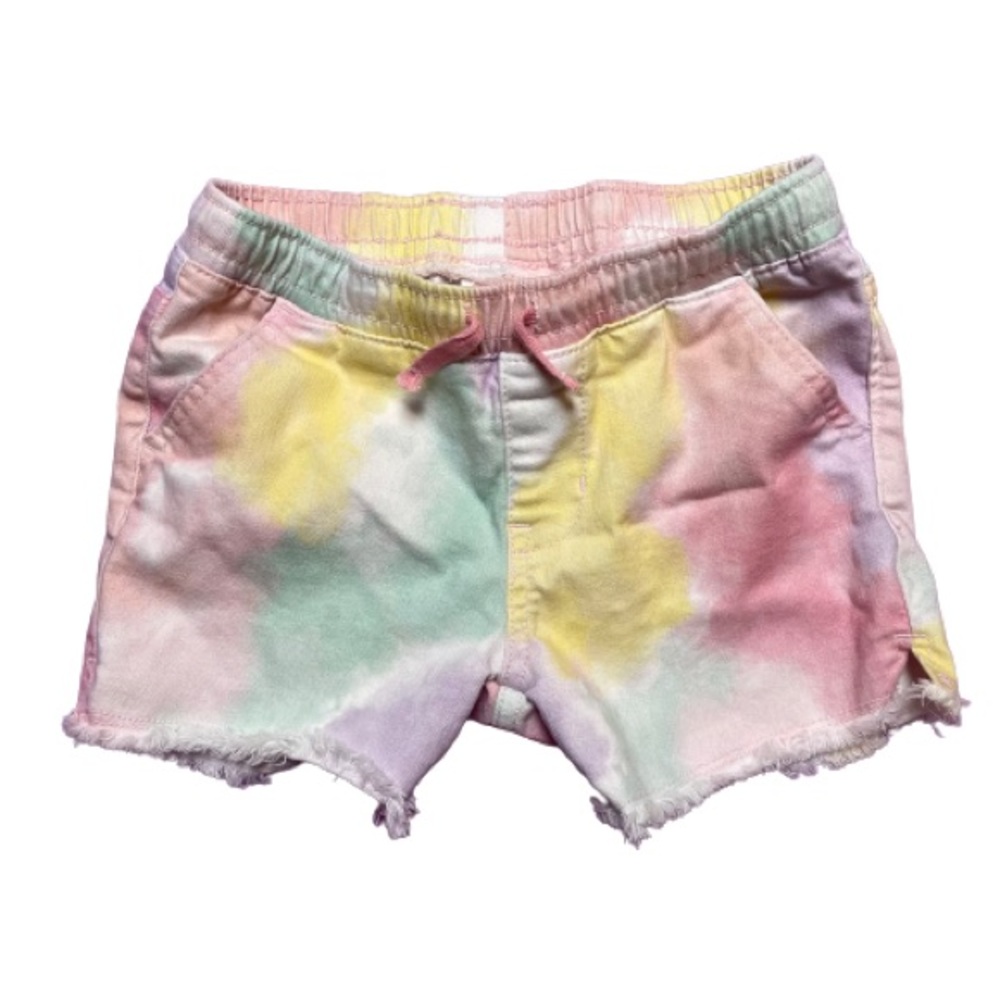 Cat & Jack Target Girls Rainbow Tie-Dye Shorts